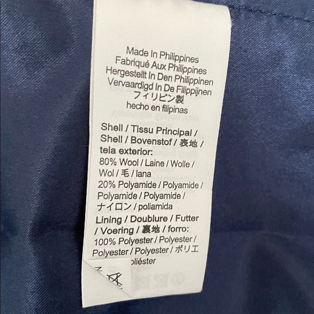 J. Crew Warwick Topcoat Italian Stadium Cloth Nello Gori Wool Blend 10 Petite - Picture 9 of 11